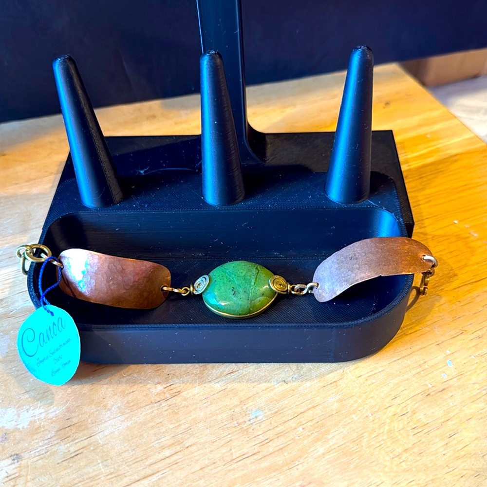 Copper and Stone Bracelet hand made in Mexico. NWT
